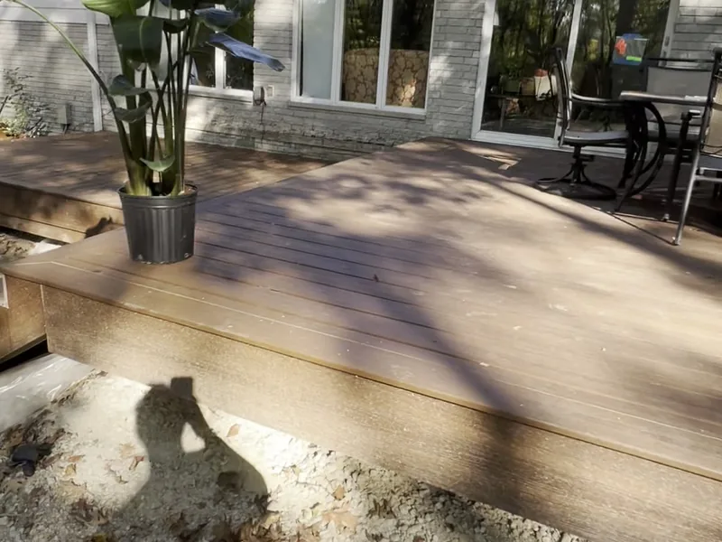 Finished composite deck with furniture set, ready for the homeowner, Bloomfield Hills MI